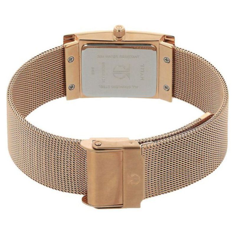 Titan Quartz Analog Rose Gold Dial Stainless Steel Strap Watch for Women - image number 3