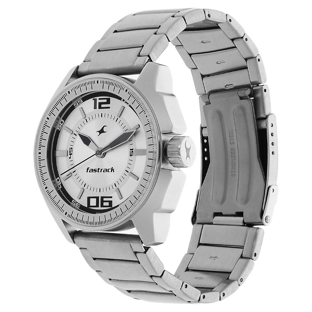 Fastrack ng3039sm04 metal outlet analog men's watch