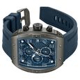 Police Chronograph Blue Dial Blue Color Silicone Strap Watch For Men - image number 2