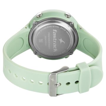 Fastrack StreetStyle Digital Dial Green Polyether Strap Watch For Unisex