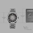 Vyb Orion By Fastrack Quartz Analog Grey Dial Grey Stainless Steel Strap Watch For Guys - image number 3