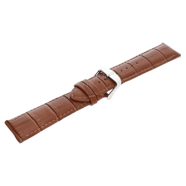 22 mm Tan Genuine Leather Strap for Men - image number 3