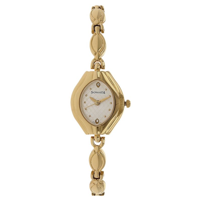 Sonata Wedding Silver Dial Women Watch With Metal Strap - image number 0