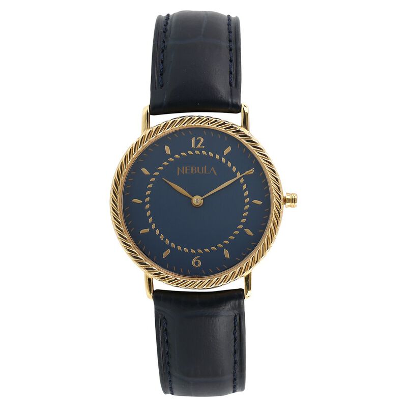 Titan Nebula Quartz Analog 18 Karat Solid Gold Watch for Men