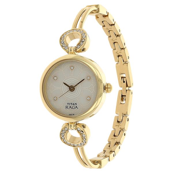 Titan Raga Weaves Silver Dial Women Watch With Metal Strap - image number 1
