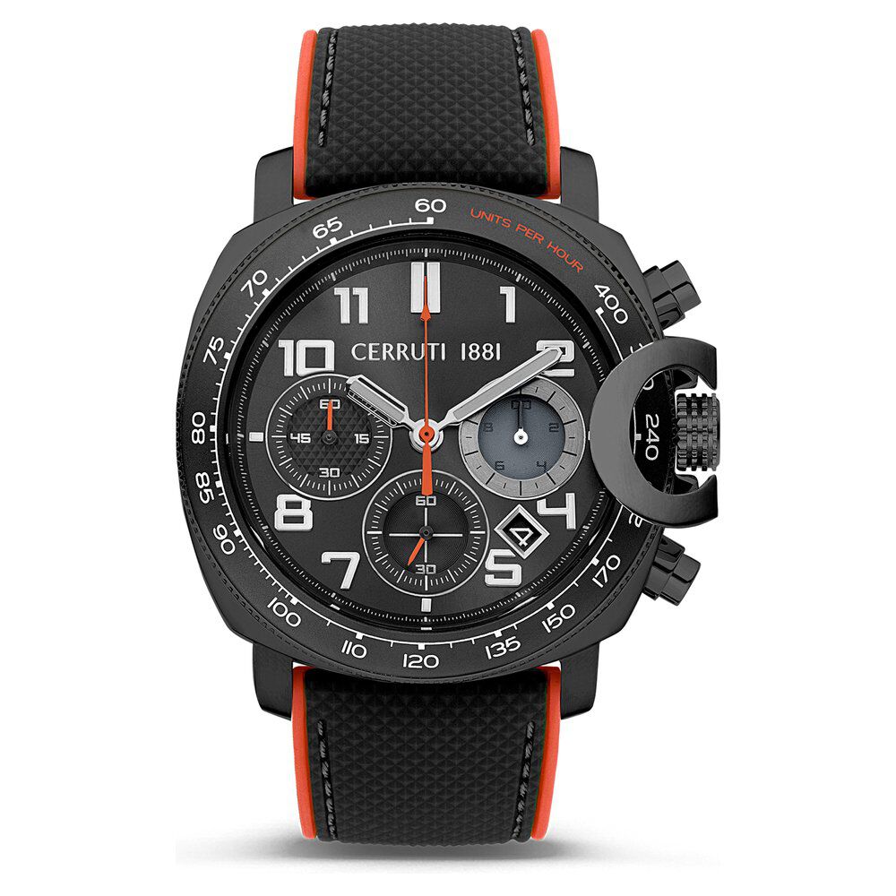 Buy Online Cerruti 1881 Black Dial Silicone Strap Watch for Men ceciwgo2206805w p Titan