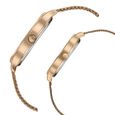 Sonata Modern Bandhan Quartz Analog Black Dial Rose Gold Stainless Steel Strap Watch For Couple - image number 3