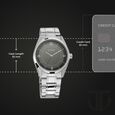 Titan Men's Eleganza Lumina Blue: Luminous Dial Watch with Sophisticated Link Metal Strap - image number 2