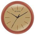 Titan Classic Brown Colour Wall Clock with Silent Sweep 34 x 34 cm (Medium) - image number 1