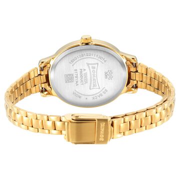 Sonata Classic�Gold Silver Dial Metal Strap Watch for Women