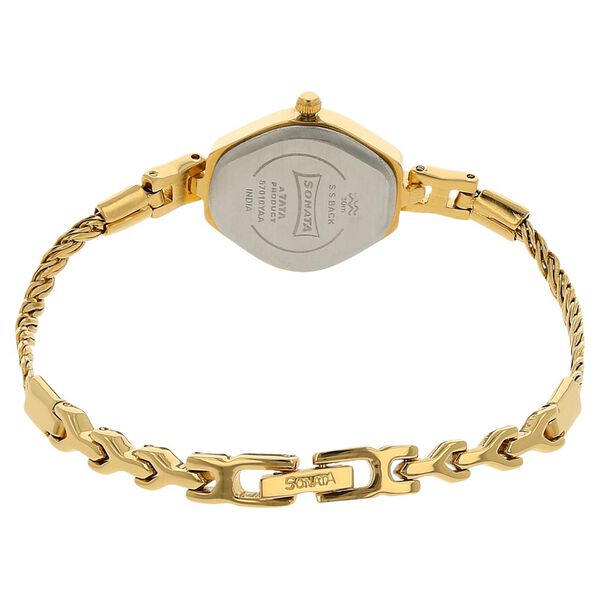 Sonata Quartz Analog Champagne Dial Metal Strap Watch for Women - image number 3