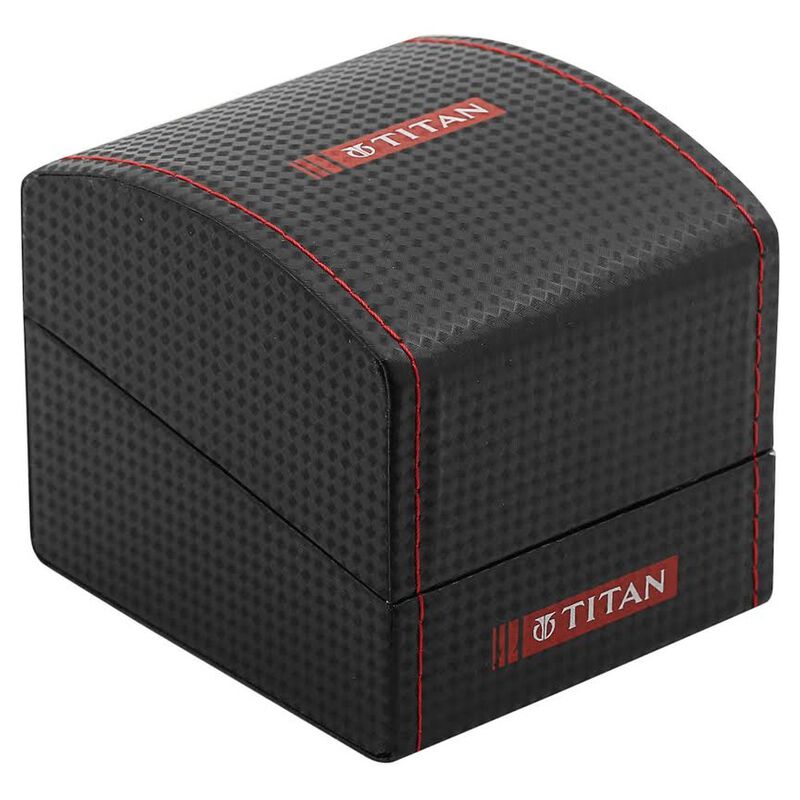 Titan Quartz Multifunction Brown Dial Leather Strap watch for Men - image number 4