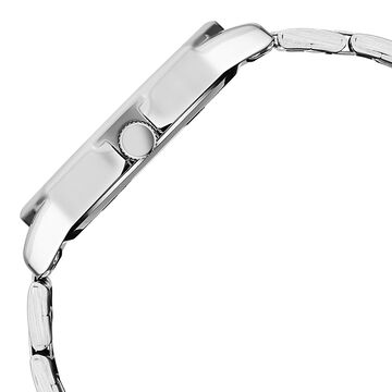 Vyb Drift By Fastrack Quartz Analog Blue Dial Silver Stainless Steel Strap Watch For Guys