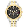 Tommy Hilfiger Quartz Multifunction Grey Dial Two Toned Stainless Steel Strap Watch for Men - image number 0