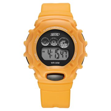 Zoop Digital Watch with Digital Dial & Yellow Strap for Boys Kids, from House of Titan
