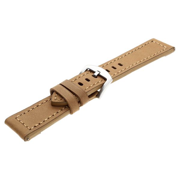 24 mm Brown Genuine Leather Straps for Men - image number 3