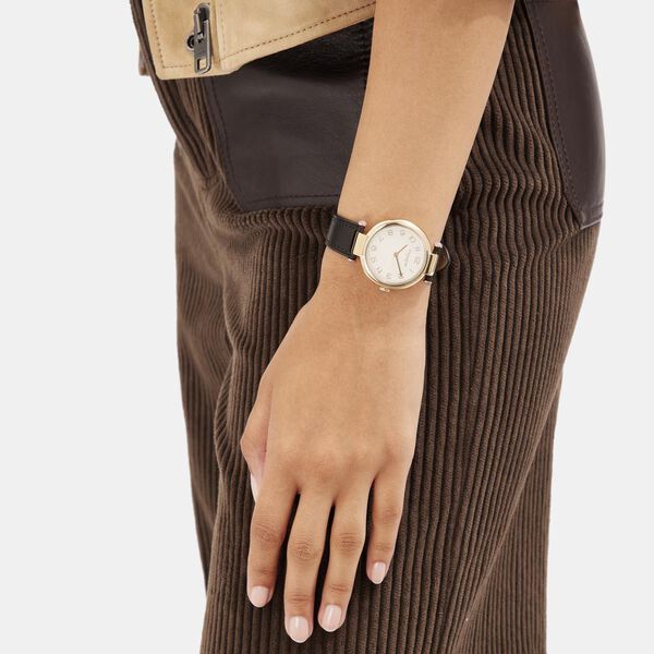 Coach Quartz Analog Brown Dial Leather Strap Watch for Women - image number 3