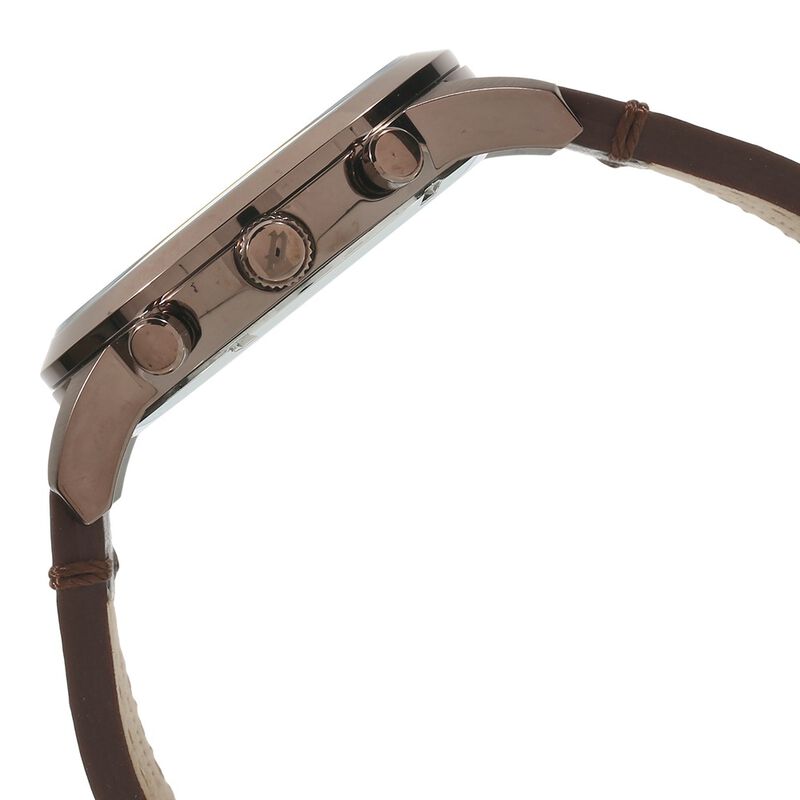 Police Quartz Analog Brown Dial Leather Strap Watch for Men - image number 2