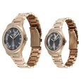 Titan Modern Bandhan Pair Analog with Black Dial Carnation Gold Stainless Steel Strap Watch for Couples - image number 2