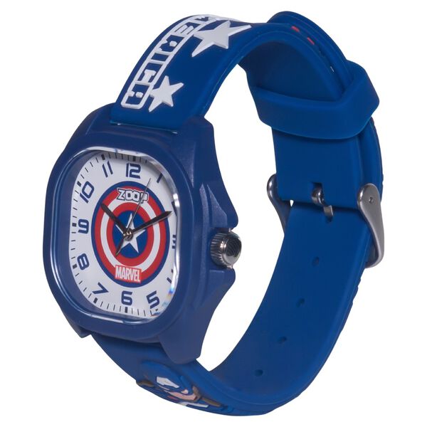 Zoop Marvel Analog Watch with White Captain America Dial & Blue Strap for Boys Kids, from House of Titan - image number 5