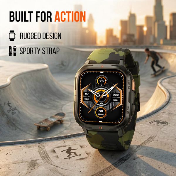Fastrack Smart Xtreme S Smartwatch with 4.9 cm AMOLED Display BT Calling & Health Monitoring - image number 2