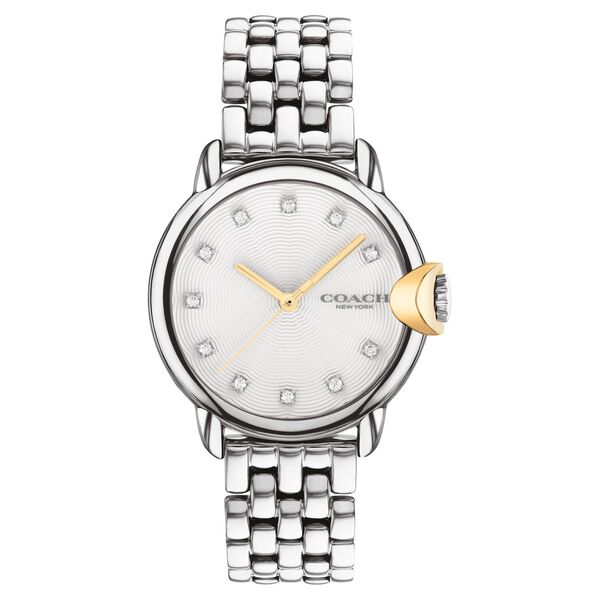 Coach Quartz Analog White Dial Stainless Steel Strap Watch for Women - image number 0
