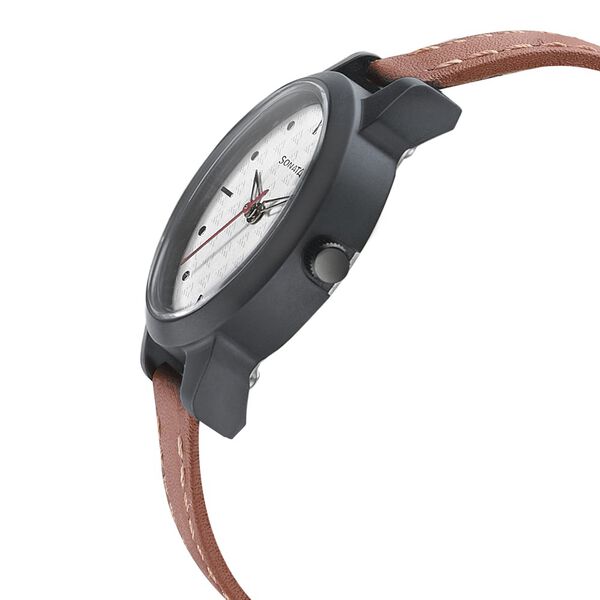 Sonata Essentials White Dial Women Watch With Leather Strap - image number 2
