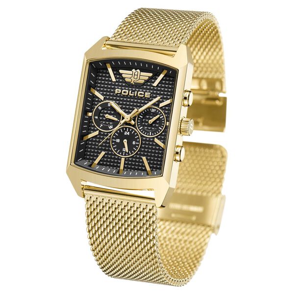 Police Quartz Multifunction Black Dial Stainless Steel Strap Watch for Men - image number 2