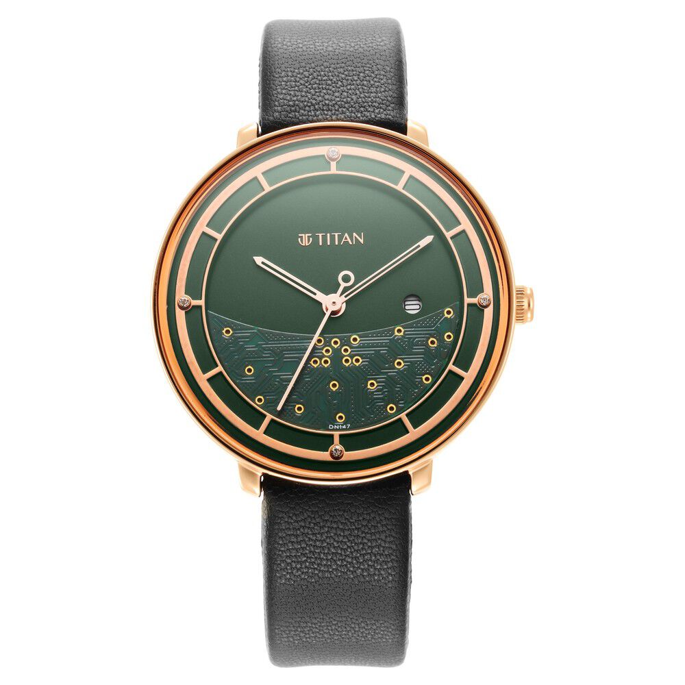 Titan green sales watch