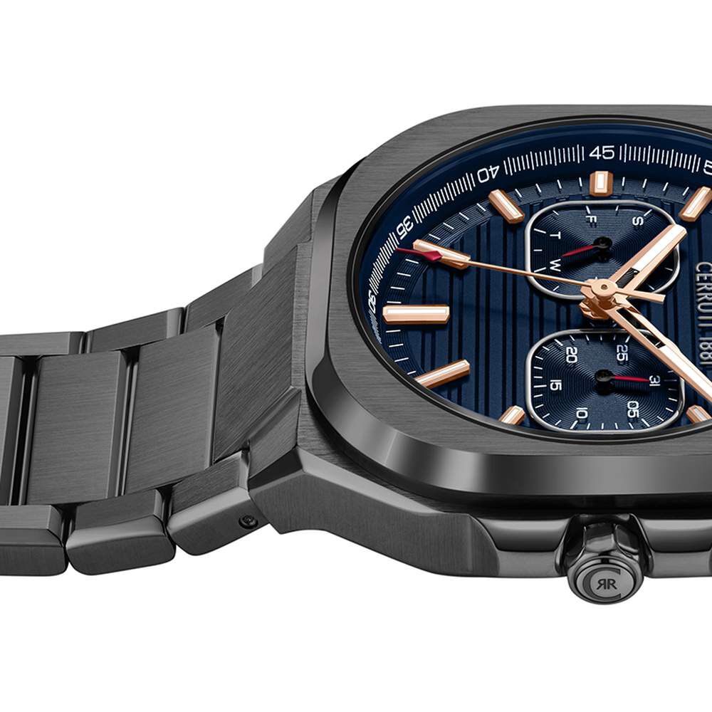 Buy Online Cerruti 1881 Quartz Multifunction Blue Dial Grey