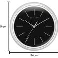 Titan Classic Balck Colour Wall Clock with Silent Sweep 34 x 34 (Medium) - image number 4