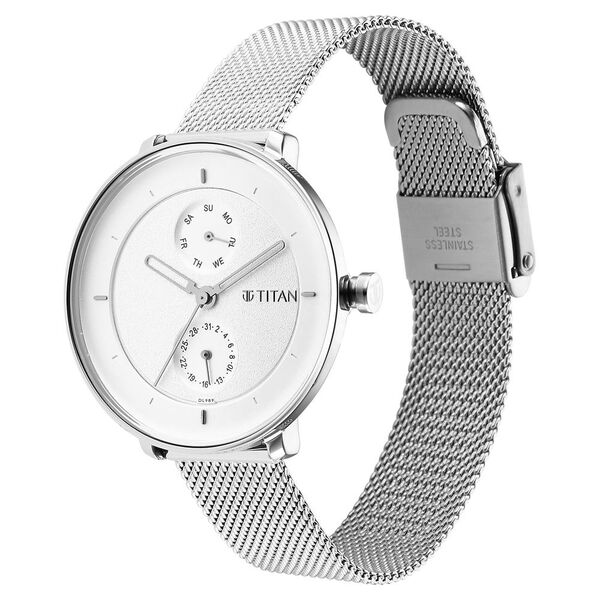 Titan Pastel Dreams White Dial Analog Metal Strap watch for Women - image number 2