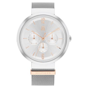 Tommy Hilfiger Quartz Analog Silver Dial Stainless Steel Strap Watch for Women