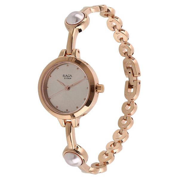 Titan Quartz Analog Grey Dial Metal Strap Watch for Women - image number 1