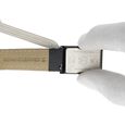 18 mm Blue Genuine Leather Strap for Men - image number 5