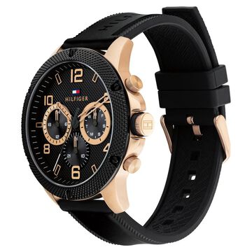 Tommy Hilfiger Black Dial Quartz Analog Watch for Men