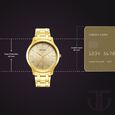 Titan Karishma Quartz Analog Champagne Round Dial Golden Stainless Steel Strap Watch For Men - image number 2
