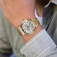 Titan Classic Slim Multifunction Multifunction Silver Dial Carnation Gold Stainless Steel Strap Watch For Men - image number 4