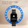 Fastrack Noir Charm Women Smartwatch 1.65" inch AMOLED Display, AI Watchface & AI Chat, Functional Crown, HRM, IP68 - image number 5