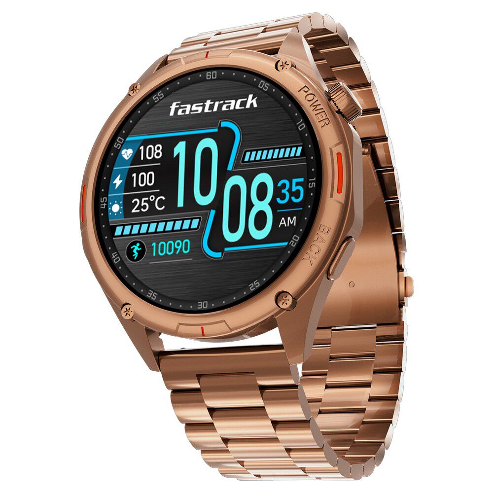 Fastrack Marvellous FX1 Unisex Smart Watch With Rose Gold Metal Strap-picture-21