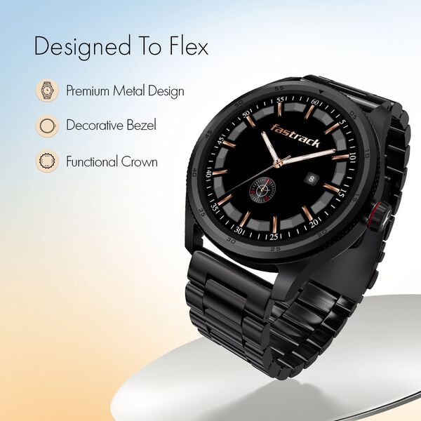 Fastrack Magnus FX1 Luxury Metal Smartwatch with High Definition 3.5 cm UltraVU Display, SingleSync BT Calling - image number 1