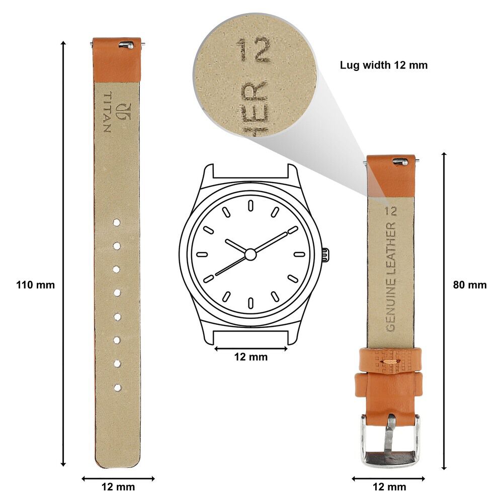 Titan genuine cheap leather strap