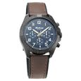 Titan Octane Hyper Lume Blue Dial Chronograph Leather Strap watch for Men - image number 0
