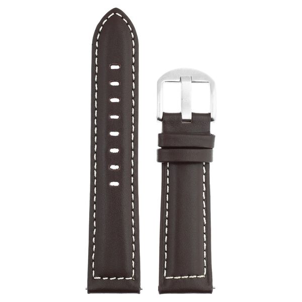 22 mm Brown Genuine Leather Straps for Men - image number 0