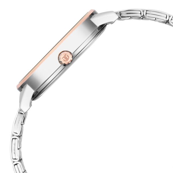 Titan Women's Precision Simplicity Watch: Grey Gradient Dial with Stainless Steel Strap - image number 3
