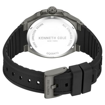 Kenneth Cole Multifunction Grey Dial Silicone Strap Watch For Men
