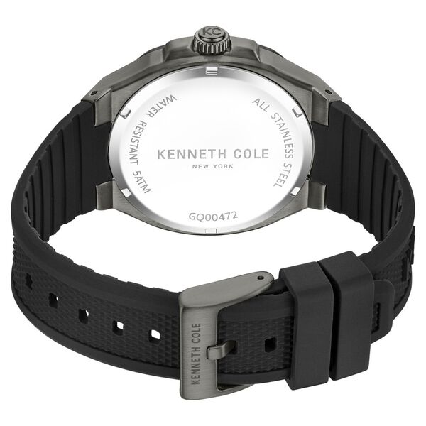 Kenneth Cole Multifunction Grey Dial Silicone Strap Watch For Men - image number 4