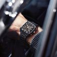 Octane Velocity Sporty Black Dial Tonneau Black And Rose Gold Steel Watch For Men - image number 7