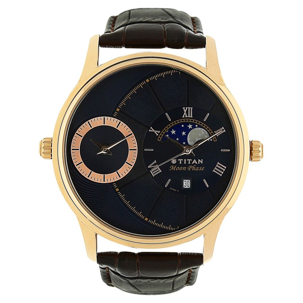 Titan moon phase watch price top