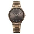 Edge Velora Quartz Analog Brown Dial Brown Stainless Steel Strap Watch For Women
